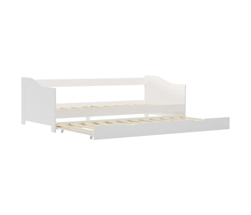 vidaXL Estructura de sofá cama madera de pino blanco 90x200 cm