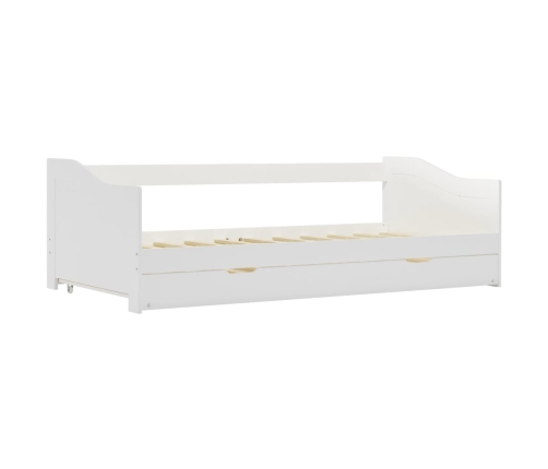 vidaXL Estructura de sofá cama madera de pino blanco 90x200 cm