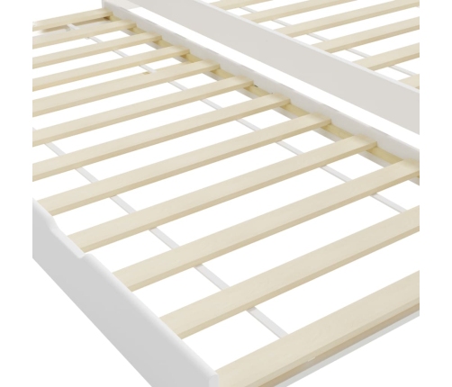 vidaXL Estructura de sofá cama madera de pino blanco 90x200 cm