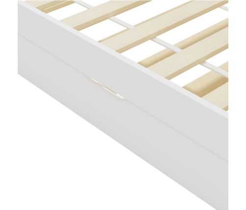 vidaXL Estructura de sofá cama madera de pino blanco 90x200 cm