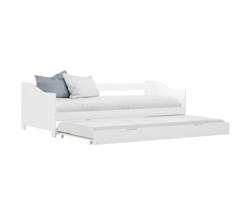 vidaXL Estructura de sofá cama madera de pino blanco 90x200 cm