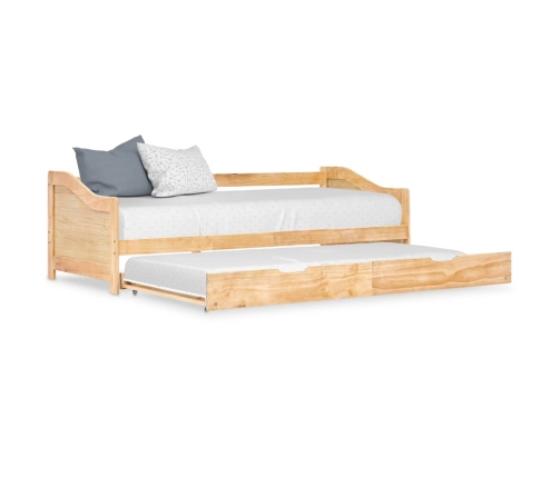 Estructura sofá cama extraíble sin colchón madera pino 90x200cm