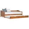 vidaXL Estructura de sofá cama madera de pino marrón miel 90x200 cm