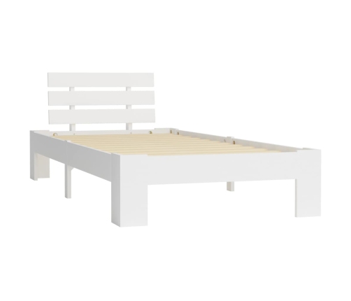 Estructura de cama sin colchón madera de pino blanco 90x200 cm