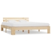 Estructura de cama sin colchón madera maciza de pino 160x200 cm