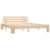 Estructura de cama sin colchón madera maciza de pino 160x200 cm