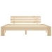 Estructura de cama sin colchón madera maciza de pino 160x200 cm