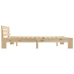 Estructura de cama sin colchón madera maciza de pino 160x200 cm