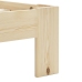 Estructura de cama sin colchón madera maciza de pino 160x200 cm