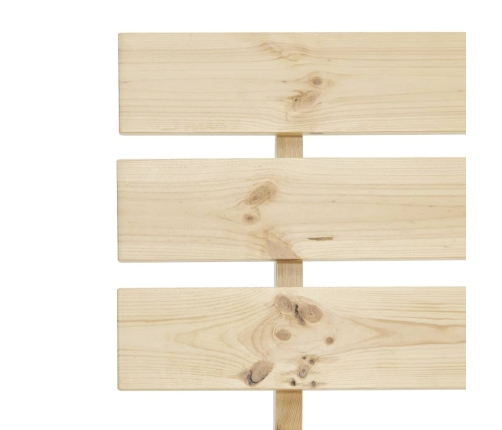Estructura de cama sin colchón madera maciza de pino 160x200 cm