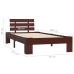 Estructura cama sin colchón madera pino marrón oscuro 90x200 cm