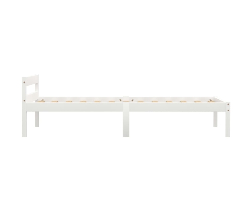 Estructura de cama sin colchón madera de pino blanco 100x200 cm