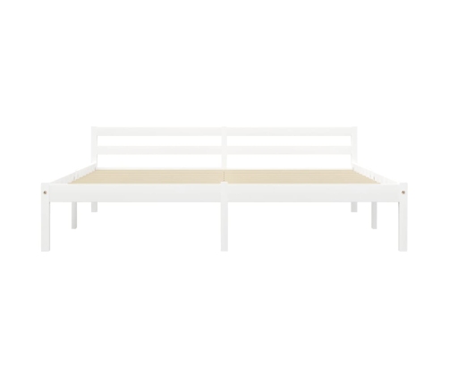 Estructura de cama sin colchón madera de pino blanco 160x200 cm