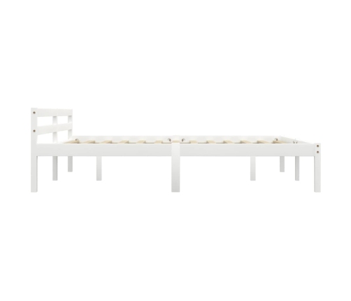 Estructura de cama sin colchón madera de pino blanco 160x200 cm