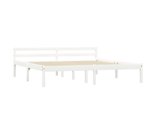 Estructura de cama sin colchón madera de pino blanco 180x200 cm