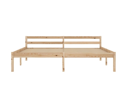 Estructura de cama sin colchón madera maciza de pino 180x200 cm