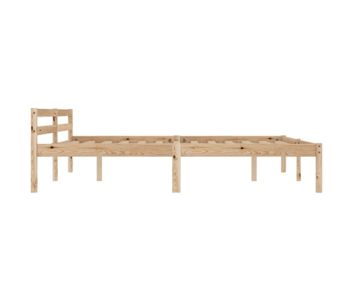 Estructura de cama sin colchón madera maciza de pino 180x200 cm