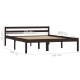 Estructura cama sin colchón madera pino marrón oscuro 120x200cm