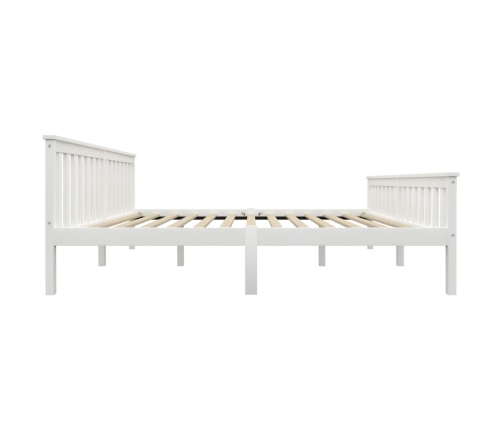 vidaXL Estructura de cama madera de pino maciza blanca 180x200 cm