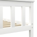 vidaXL Estructura de cama madera de pino maciza blanca 180x200 cm