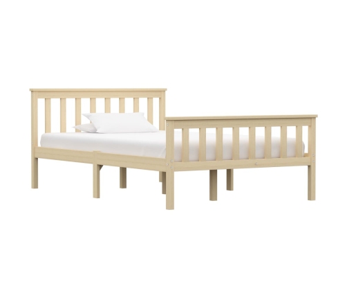 vidaXL Estructura de cama de madera maciza de pino clara 120x200 cm