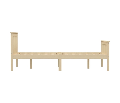 vidaXL Estructura de cama de madera maciza de pino clara 120x200 cm