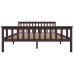 Estructura cama sin colchón madera pino marrón oscuro 160x200cm
