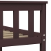 Estructura cama sin colchón madera pino marrón oscuro 160x200cm