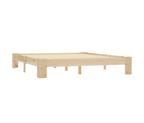 Estructura de cama sin colchón madera maciza de pino 180x200 cm