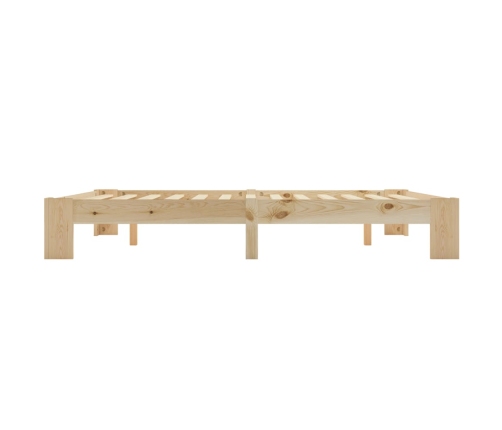 Estructura de cama sin colchón madera maciza de pino 180x200 cm