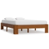 vidaXL Estructura de cama madera maciza pino marrón claro 120x200 cm