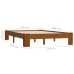 vidaXL Estructura de cama madera maciza pino marrón claro 120x200 cm