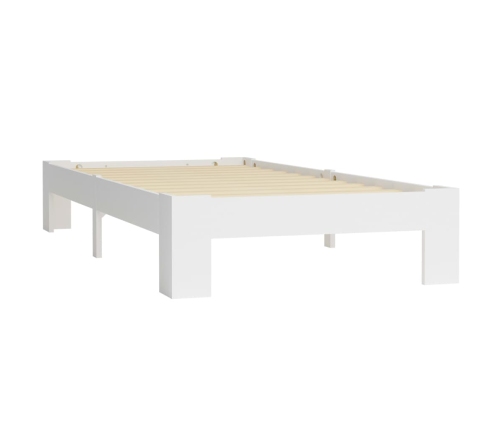 Estructura de cama madera maciza pino blanco 90x200 cm