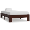 Estructura cama sin colchón madera pino marrón oscuro 90x200 cm