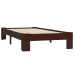 Estructura cama sin colchón madera pino marrón oscuro 100x200cm