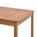 Mesa de comedor de madera de pino marrón miel 140x70x73 cm