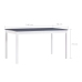 vidaXL Mesa de comedor de madera de pino blanco y gris 140x70x73 cm