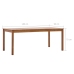 vidaXL Mesa de comedor de madera de pino marrón miel 180x90x73 cm