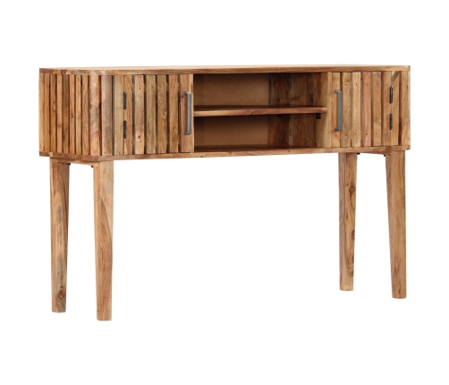 Mesa consola de madera maciza de acacia 120x35x76 cm