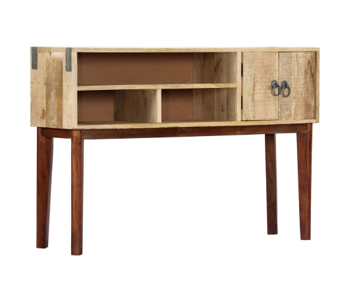 Mesa consola de madera maciza de mango rugosa 115x30x76 cm