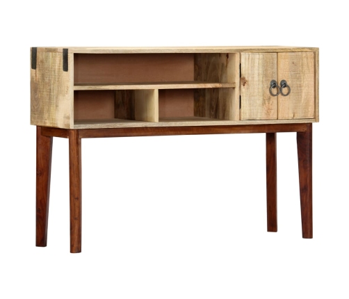 Mesa consola de madera maciza de mango rugosa 115x30x76 cm