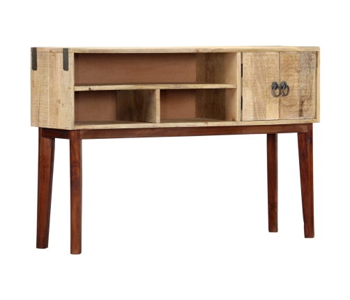 Mesa consola de madera maciza de mango rugosa 115x30x76 cm