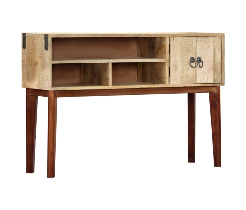 Mesa consola de madera maciza de mango rugosa 115x30x76 cm