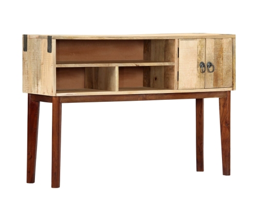 Mesa consola de madera maciza de mango rugosa 115x30x76 cm