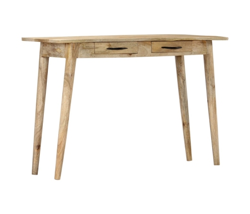 Mesa consola de madera maciza de mango rugosa 115x40x75 cm