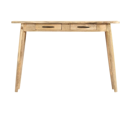 Mesa consola de madera maciza de mango rugosa 115x40x75 cm