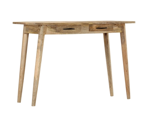 Mesa consola de madera maciza de mango rugosa 115x40x75 cm