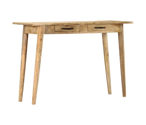 Mesa consola de madera maciza de mango rugosa 115x40x75 cm