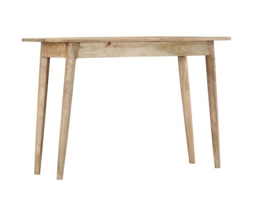 Mesa consola de madera maciza de mango rugosa 115x40x75 cm