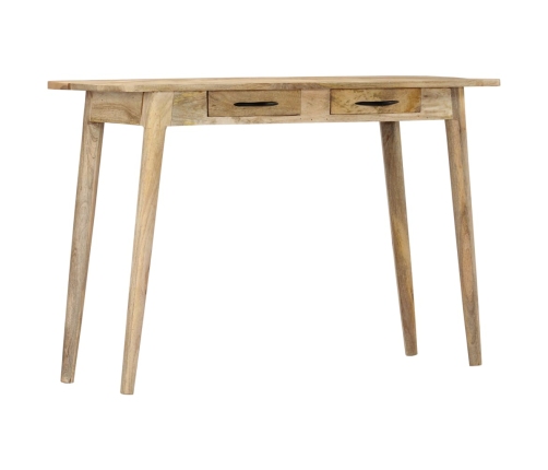 Mesa consola de madera maciza de mango rugosa 115x40x75 cm